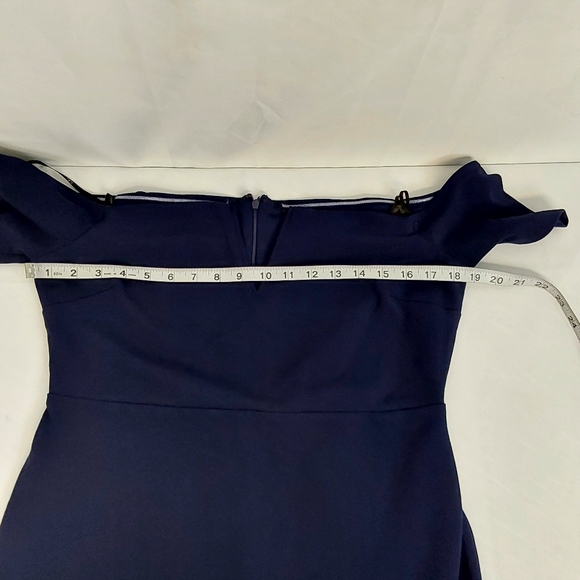 Lulus Lynne Navy Blue Off-the-Shoulder Maxi Dress - Picture 8 of 9